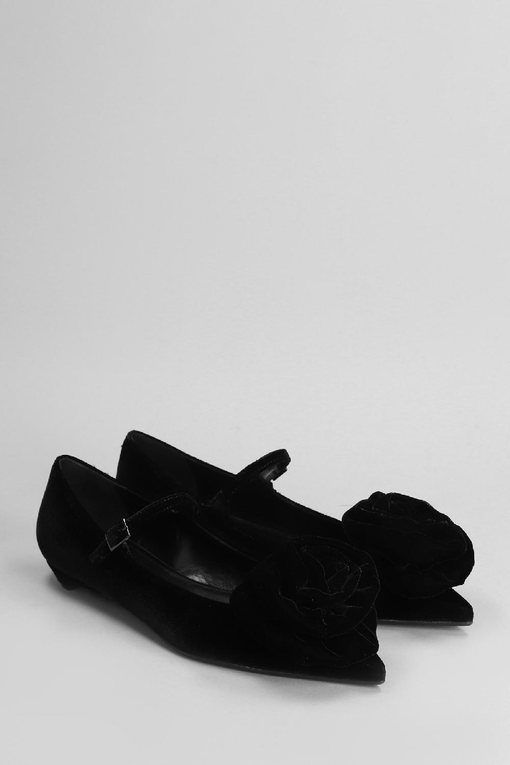 Deliberti Chantal Ballerine In Velluto Nero Cod. 404959 - Deliberti The Luxury Shopping