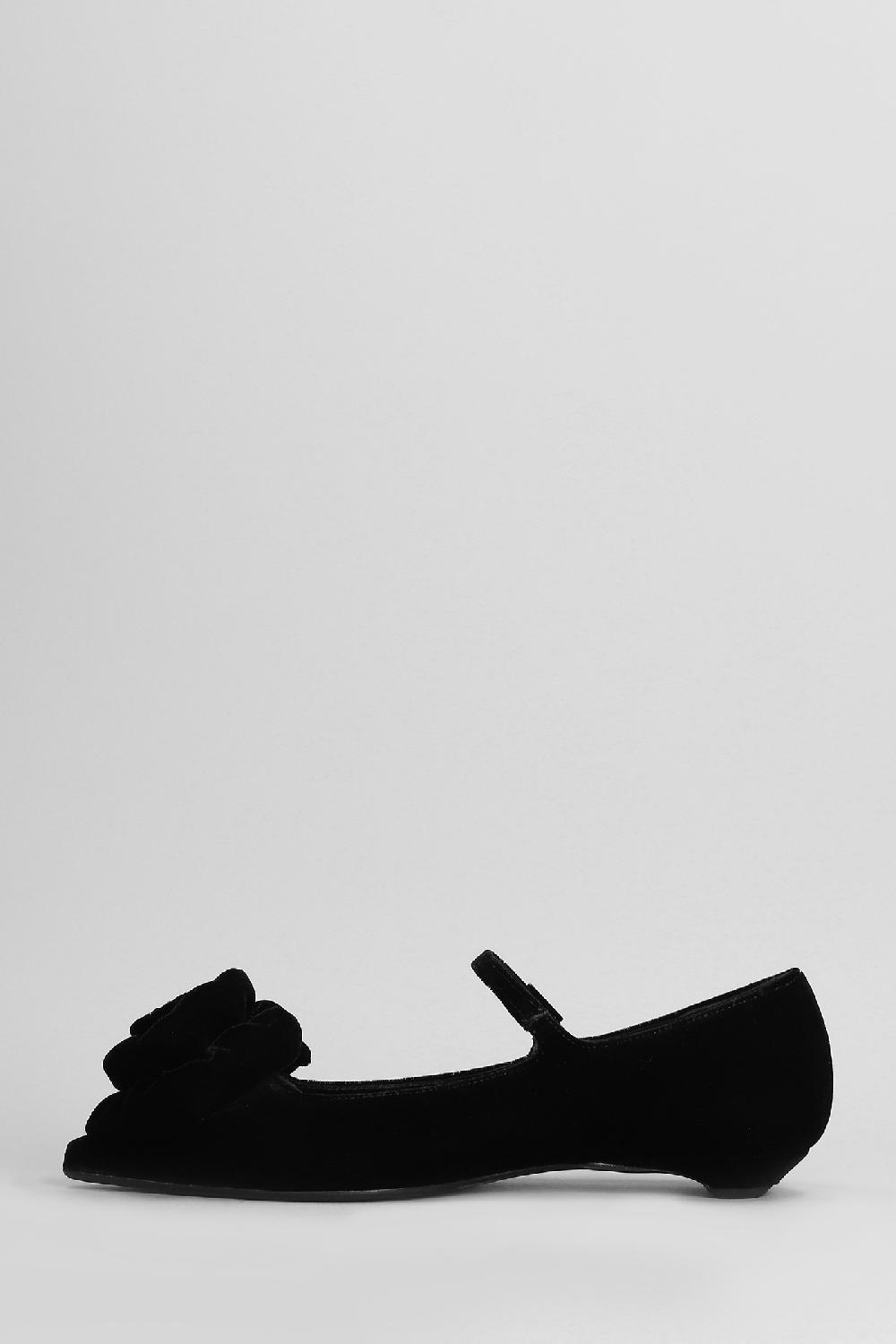 Deliberti Chantal Ballerine In Velluto Nero Cod. 404959 - Deliberti The Luxury Shopping