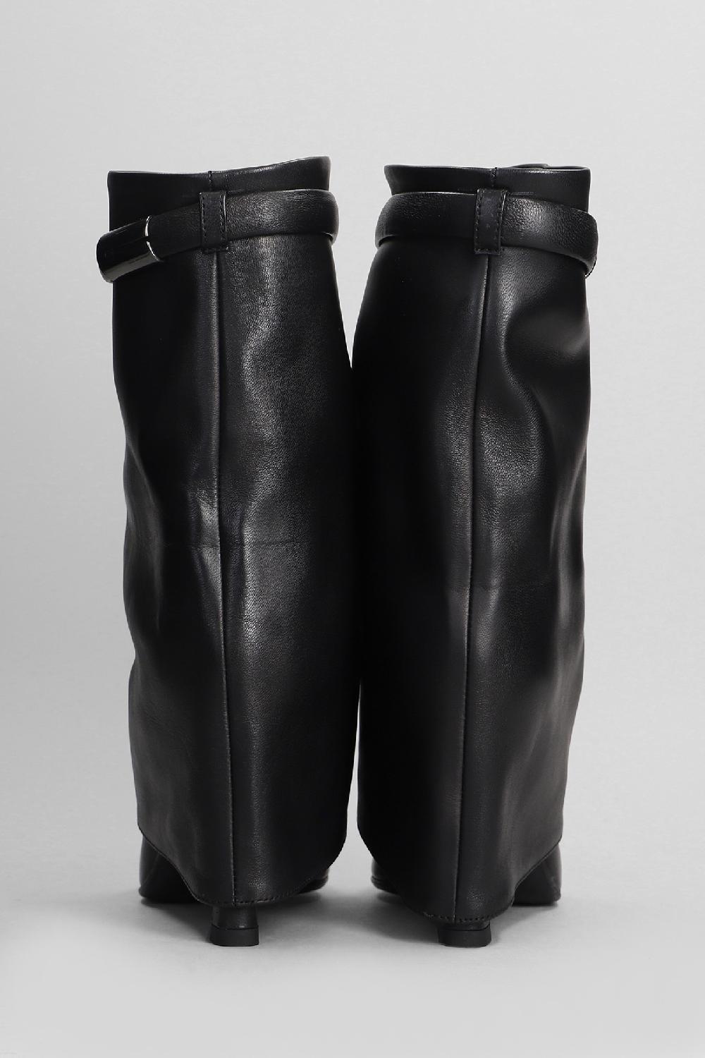 Deliberti Chantal Tronchetti Tacco Alto In Pelle Nera Cod. 404947 - Deliberti The Luxury Shopping