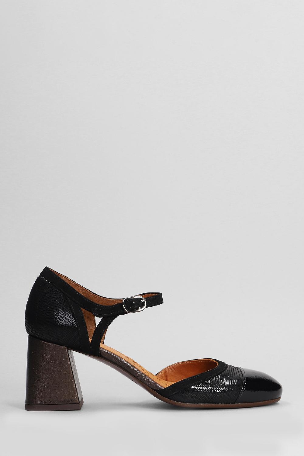 Deliberti Chie Mihara Decollete guera in pelle nera cod. 403637 - Deliberti The Luxury Shopping