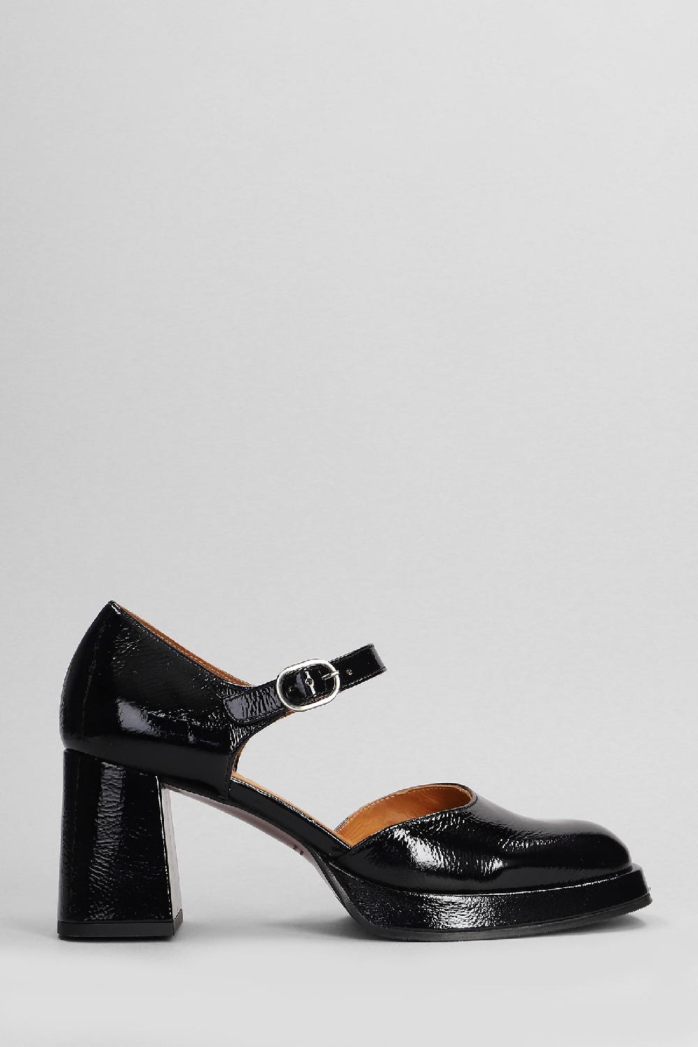 Deliberti Chie Mihara Decollete kante in pelle nera cod. 403625 - Deliberti The Luxury Shopping