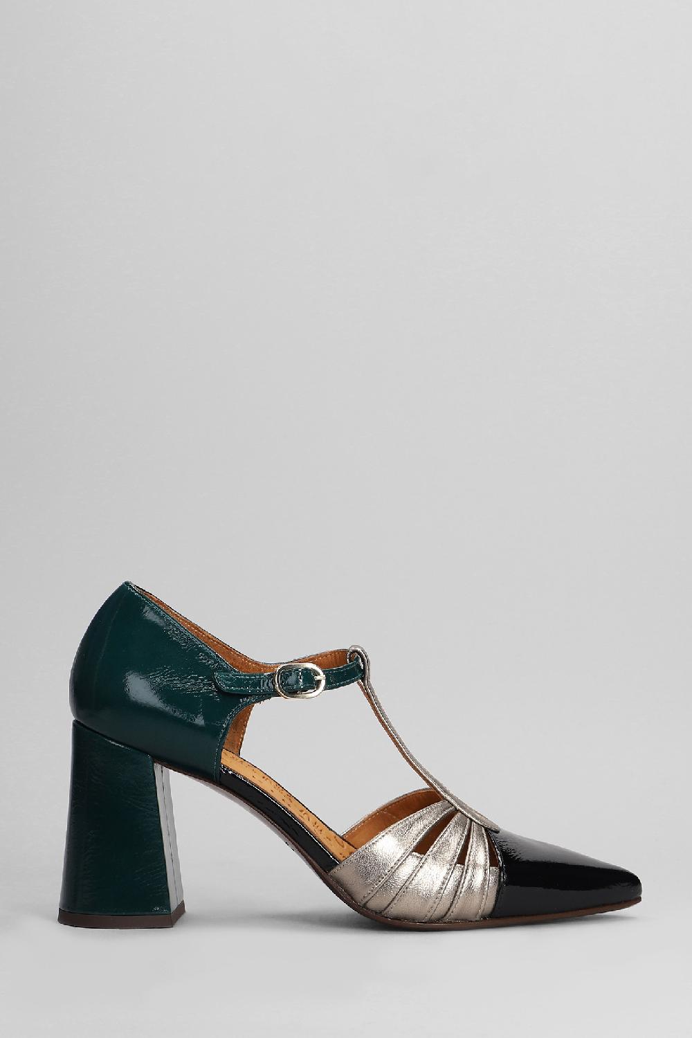Deliberti Chie Mihara Decollete lomera in pelle verde cod. 403647 - Deliberti The Luxury Shopping