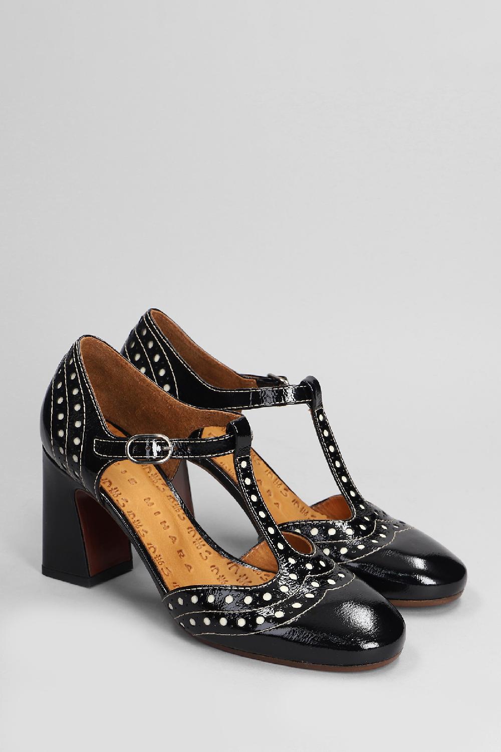 Deliberti Chie Mihara Decollete Mante In Pelle Nera Cod. 403628 - Deliberti The Luxury Shopping