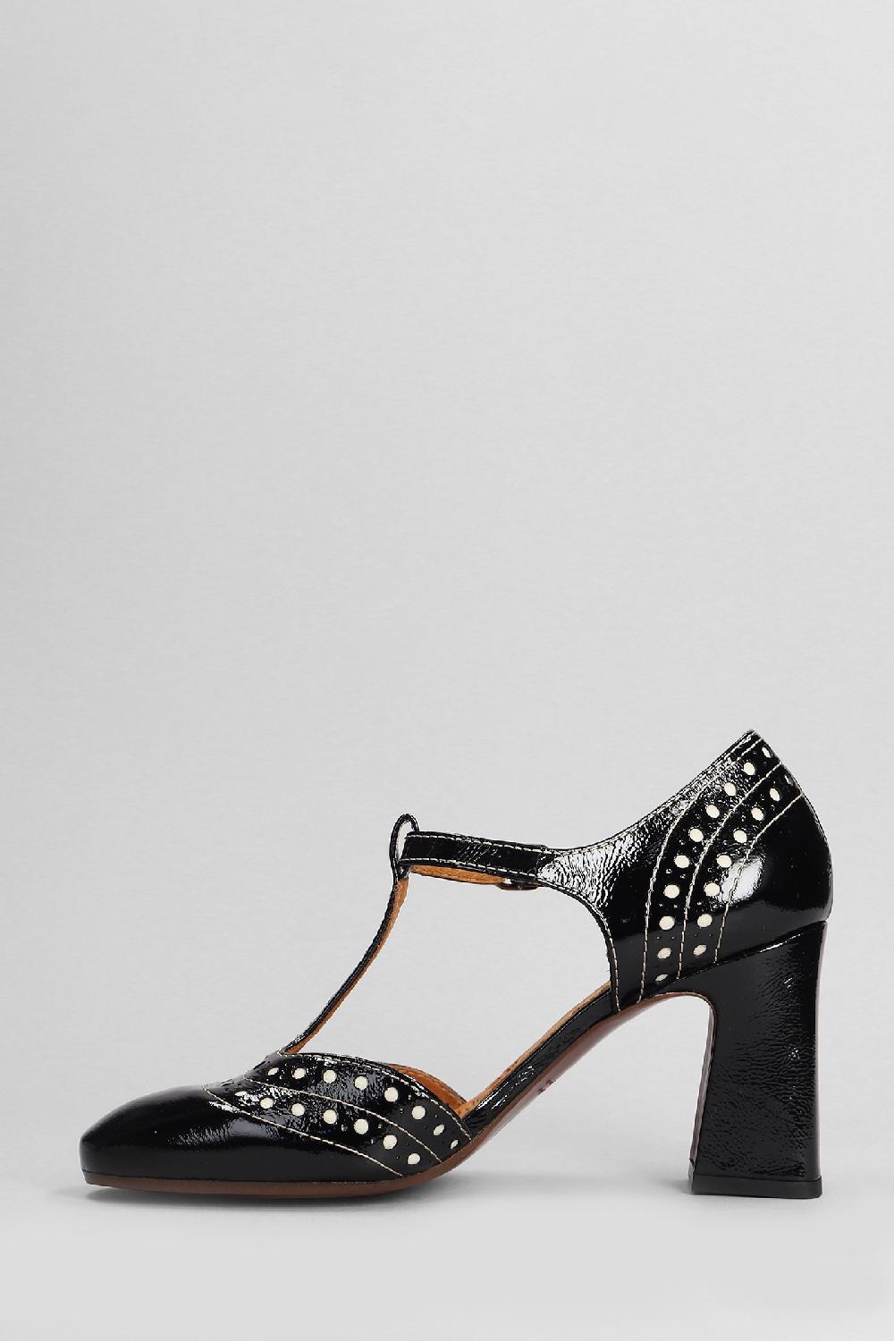 Deliberti Chie Mihara Decollete Mante In Pelle Nera Cod. 403628 - Deliberti The Luxury Shopping