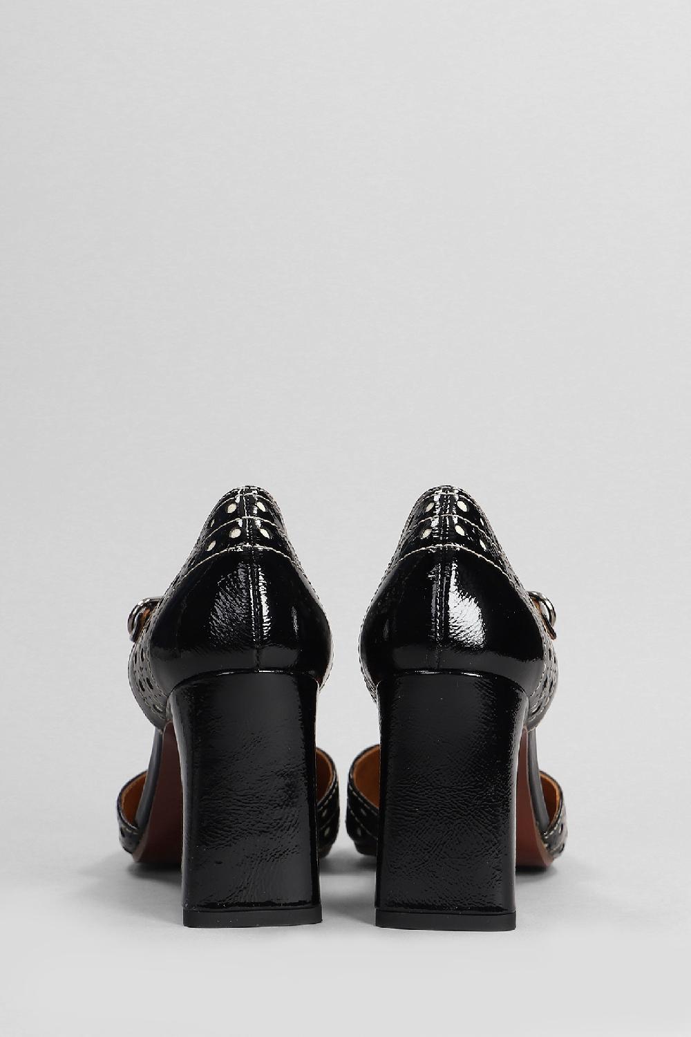 Deliberti Chie Mihara Decollete Mante In Pelle Nera Cod. 403628 - Deliberti The Luxury Shopping