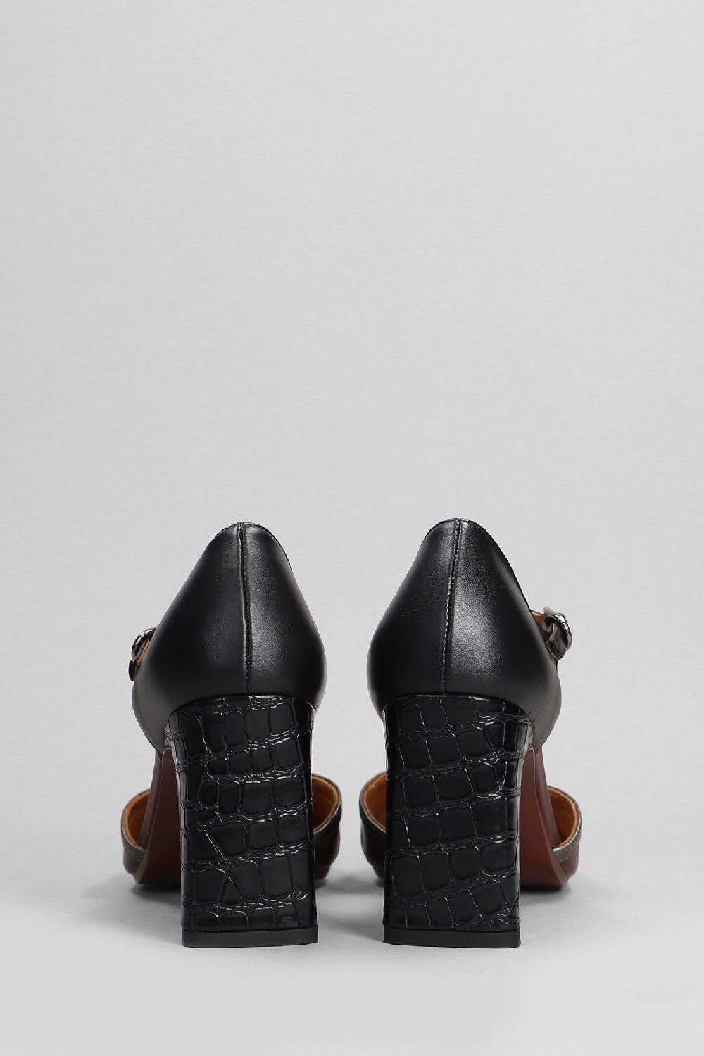 Deliberti Chie Mihara Decollete Mindel In Pelle Nera Cod. 403636 - Deliberti The Luxury Shopping