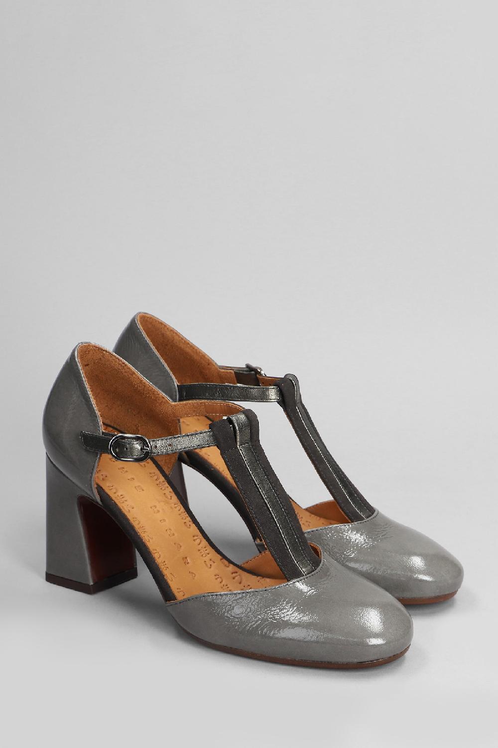 Deliberti Chie Mihara Decollete Misur In Pelle Grigia Cod. 403631 - Deliberti The Luxury Shopping
