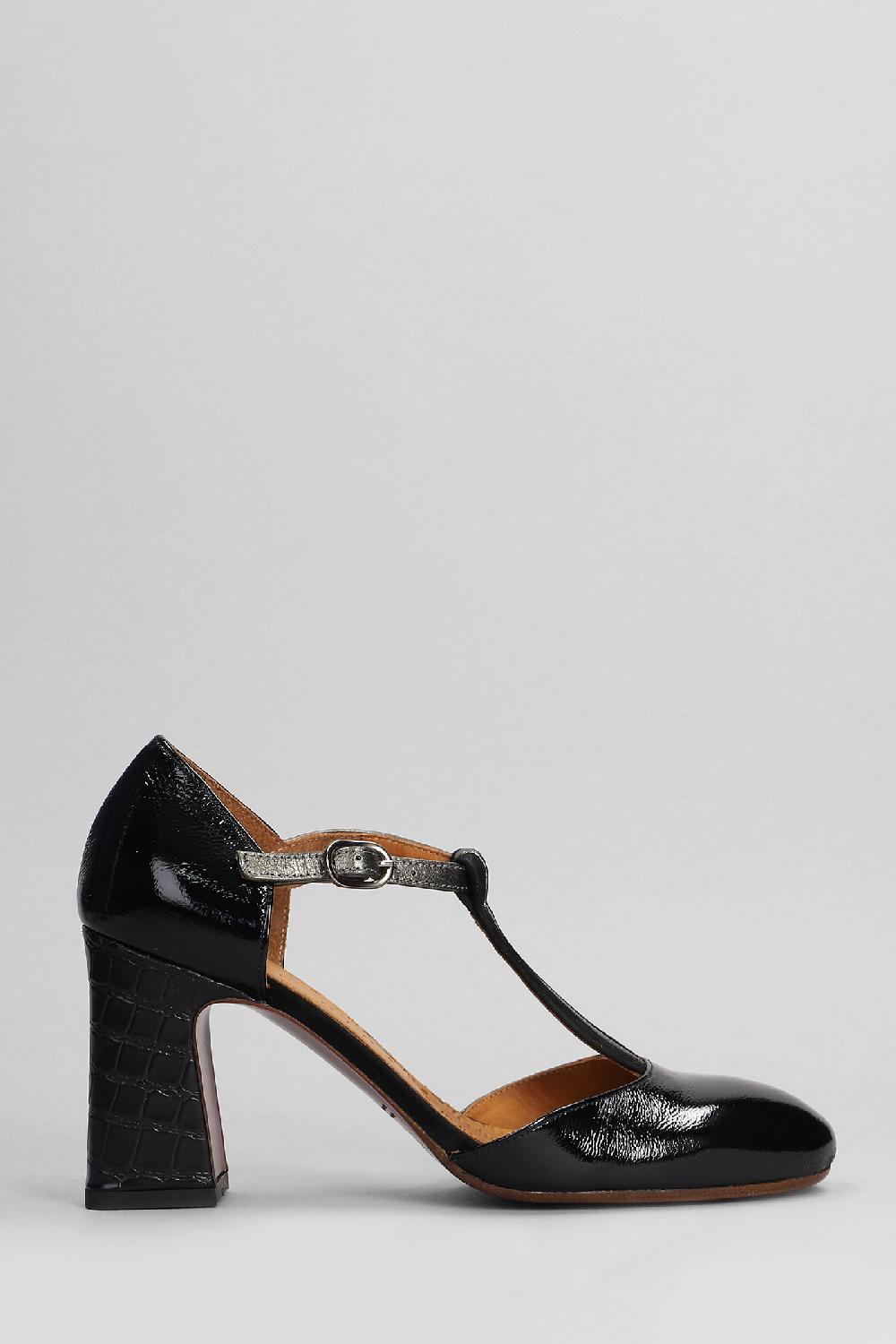Deliberti Chie Mihara Decollete misur in pelle nera cod. 403630 - Deliberti The Luxury Shopping