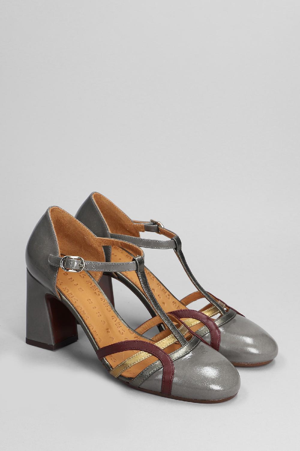 Deliberti Chie Mihara Decollete Mizan In Pelle Grigia Cod. 403634 - Deliberti The Luxury Shopping