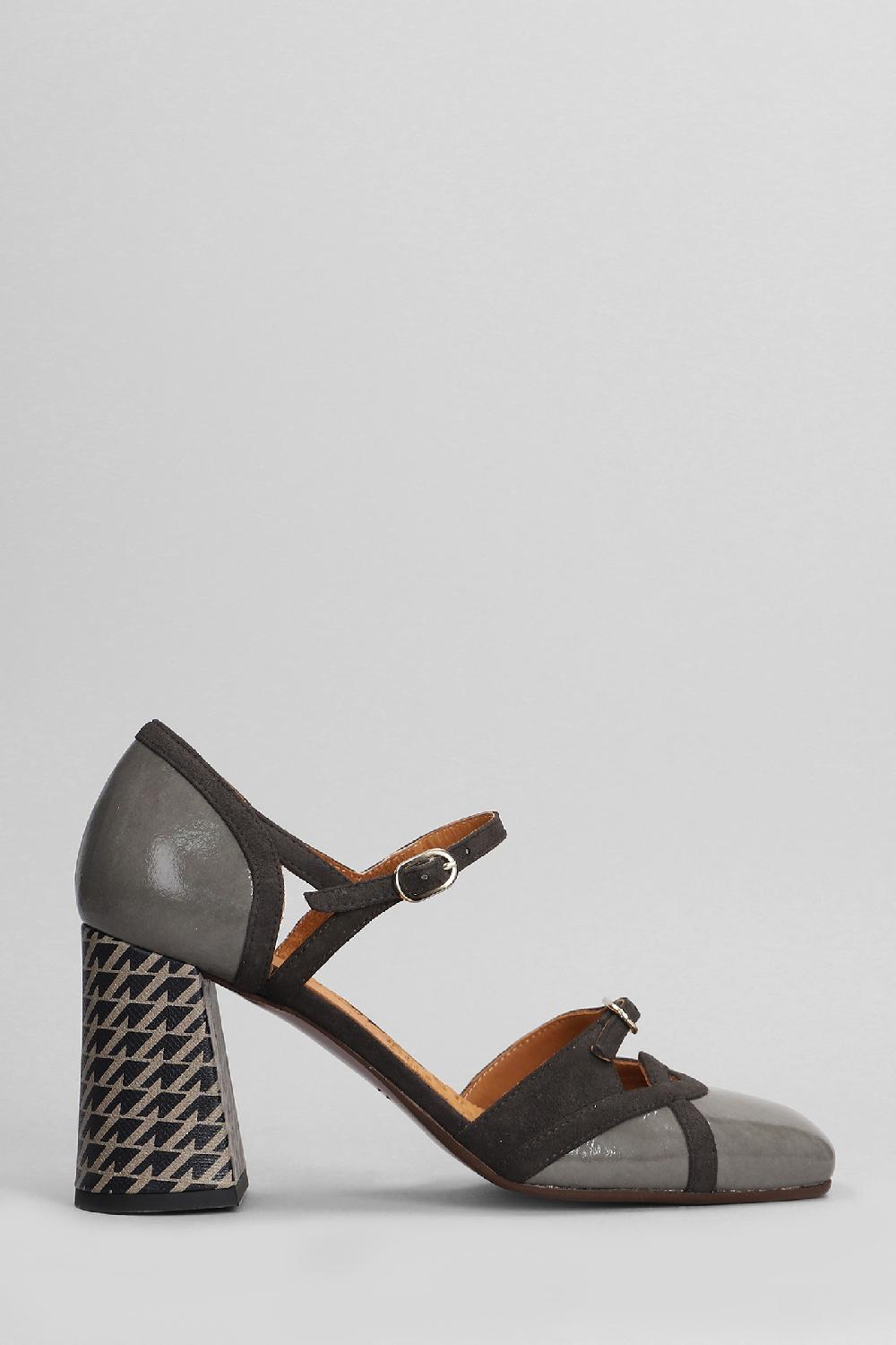 Deliberti Chie Mihara Decollete obindi in pelle grigia cod. 403644 - Deliberti The Luxury Shopping
