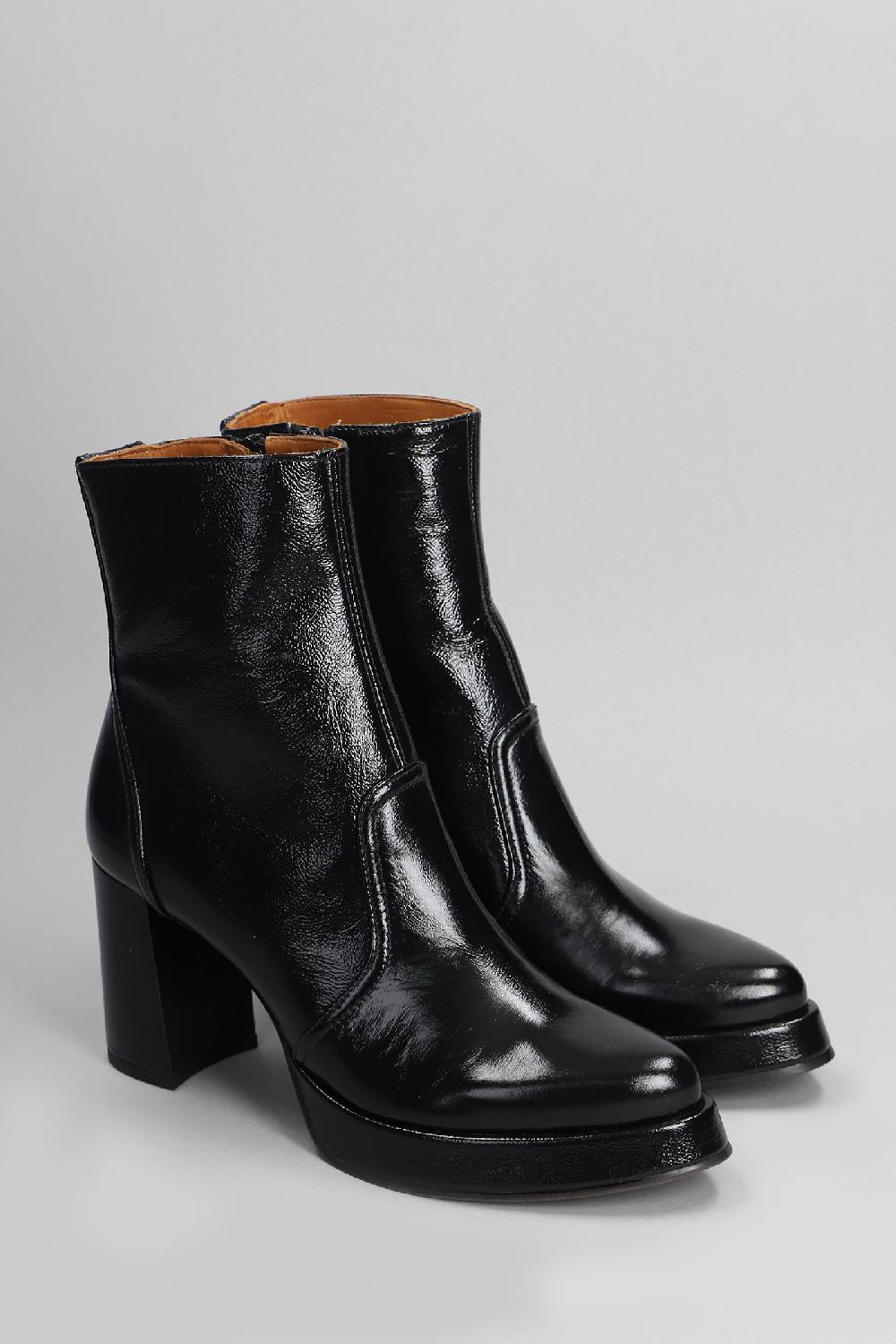 Deliberti Chie Mihara Tronchetti Tacco Alto Fentu 45 In Pelle Nera Cod. 403622 - Deliberti The Luxury Shopping