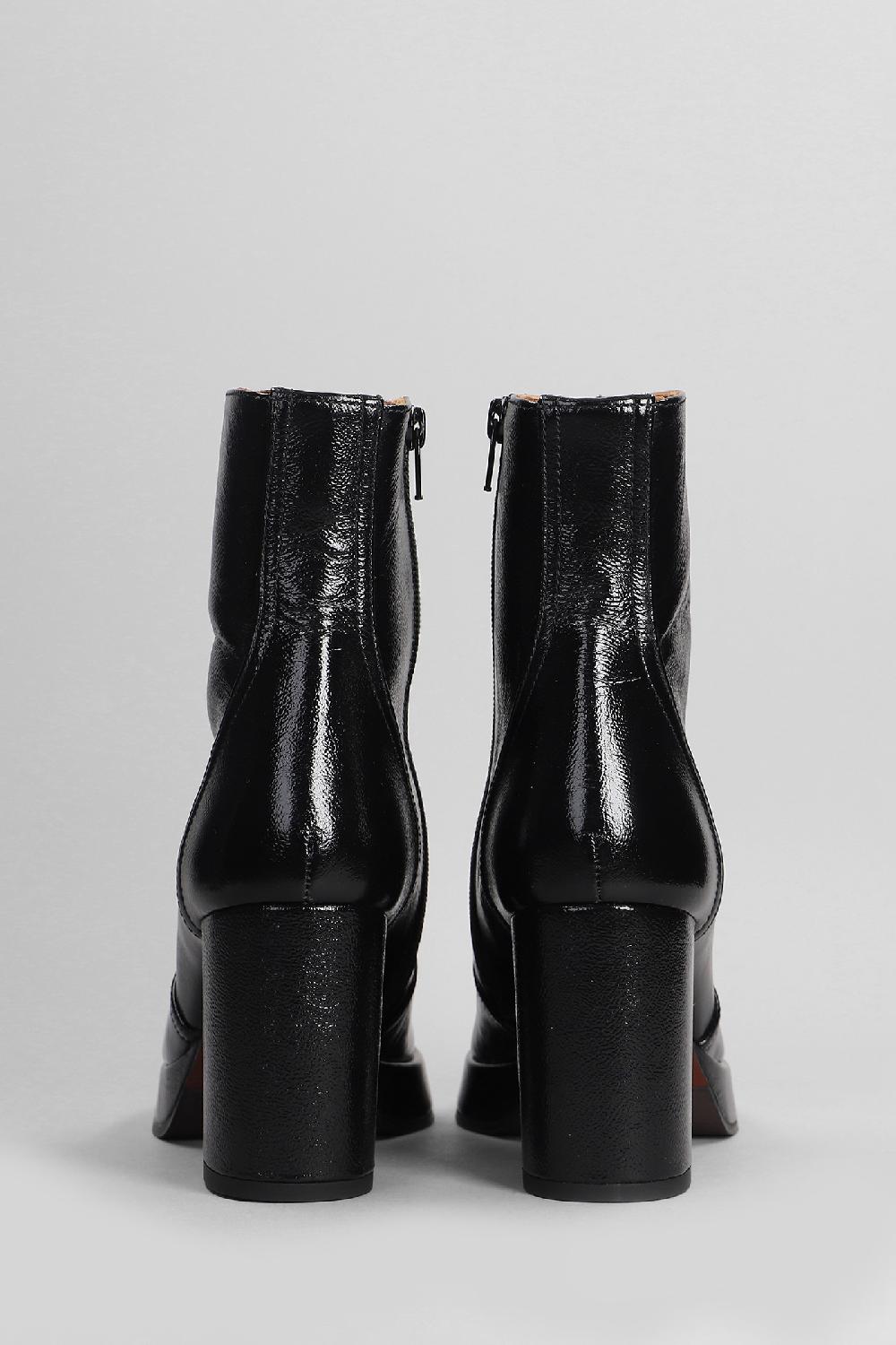 Deliberti Chie Mihara Tronchetti Tacco Alto Fentu 45 In Pelle Nera Cod. 403622 - Deliberti The Luxury Shopping