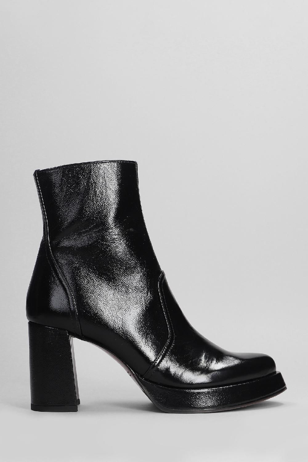 Deliberti Chie Mihara Tronchetti tacco alto fentu 45 in pelle nera cod. 403622 - Deliberti The Luxury Shopping