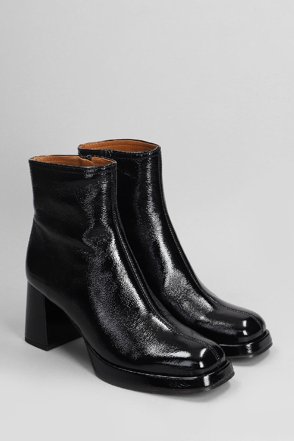 Deliberti Chie Mihara Tronchetti Tacco Alto Kentin In Pelle Nera Cod. 403623 - Deliberti The Luxury Shopping