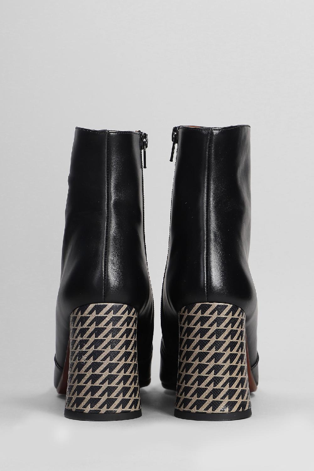 Deliberti Chie Mihara Tronchetti Tacco Alto Oysi In Pelle Nera Cod. 403643 - Deliberti The Luxury Shopping