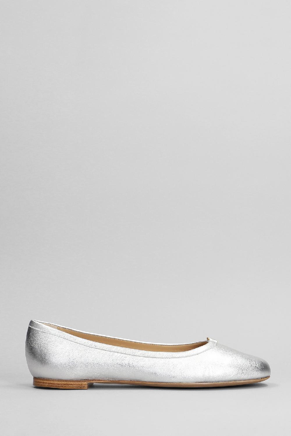 Deliberti Chloé Ballerine mercie in pelle argento cod. 398804 - Deliberti The Luxury Shopping
