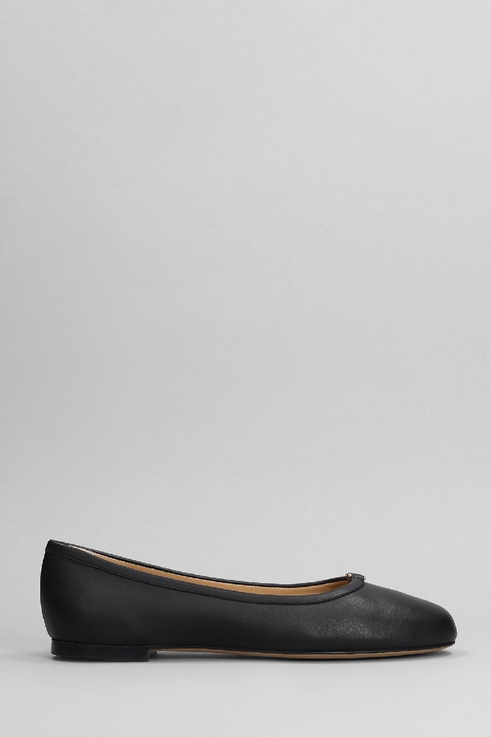 Deliberti Chloé Ballerine mercie in pelle nera cod. 398803 - Deliberti The Luxury Shopping