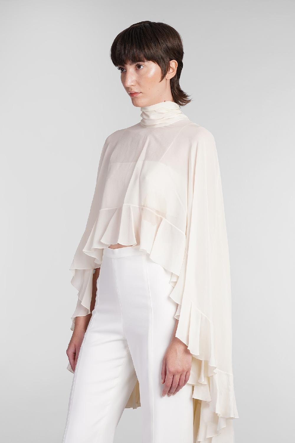 Deliberti Chloé Blusa In Seta Beige Cod. 406244 - Deliberti The Luxury Shopping
