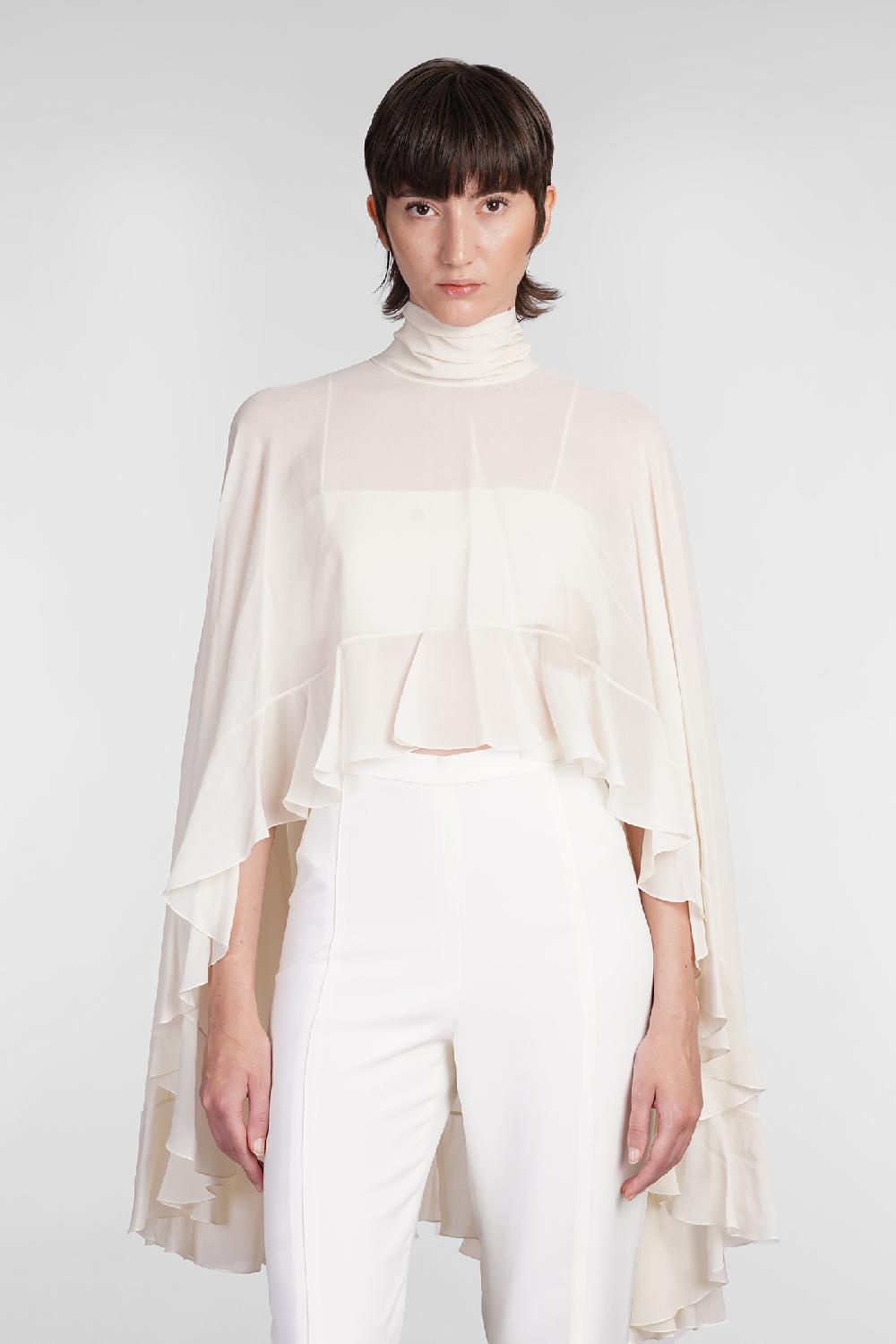 Deliberti Chloé Blusa in seta beige cod. 406244 - Deliberti The Luxury Shopping