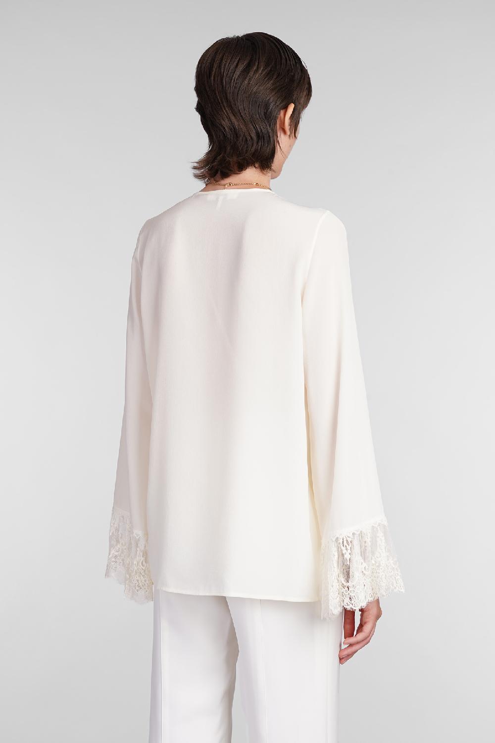 Deliberti Chloé Blusa In Seta Beige Cod. 406246 - Deliberti The Luxury Shopping