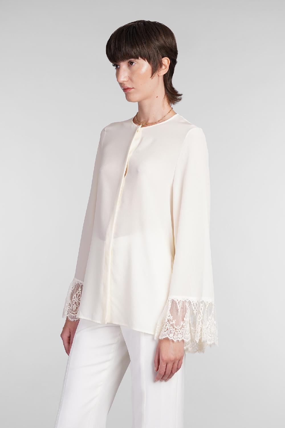 Deliberti Chloé Blusa In Seta Beige Cod. 406246 - Deliberti The Luxury Shopping