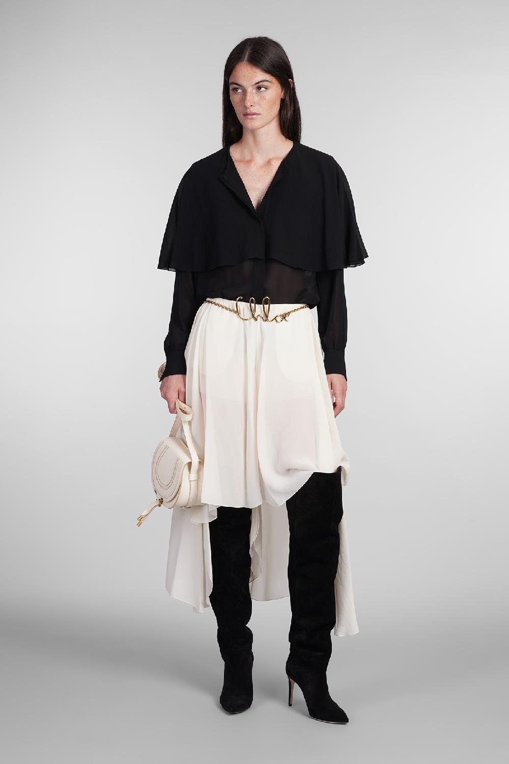 Deliberti Chloé Blusa In Seta Nera Cod. 404203 - Deliberti The Luxury Shopping