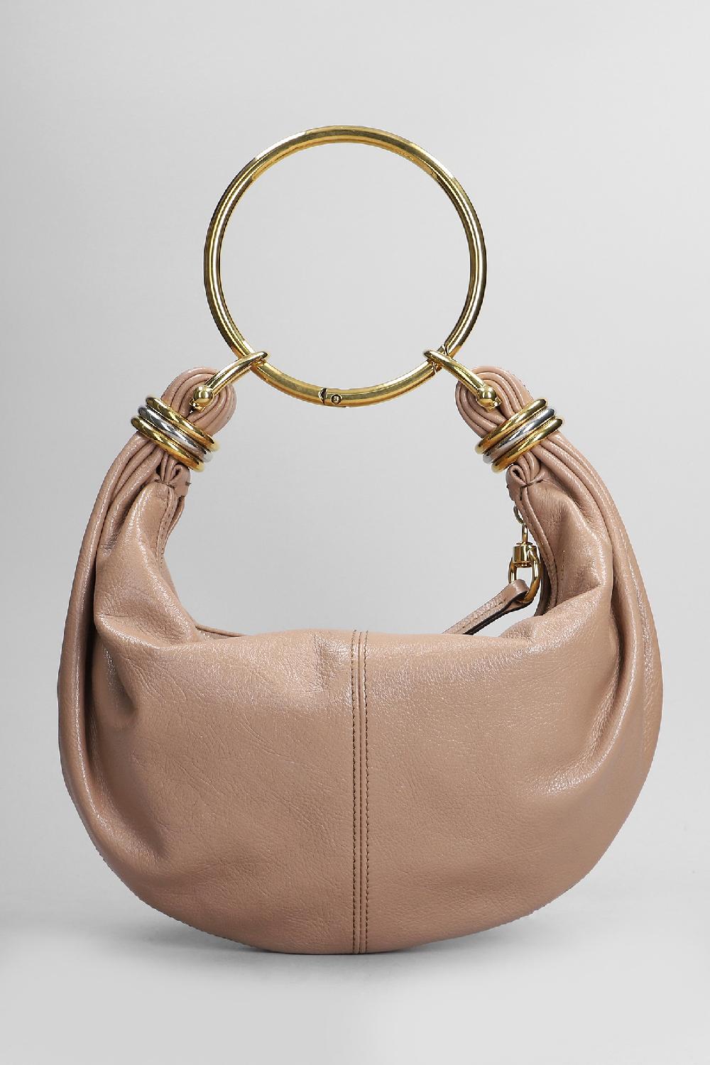 Deliberti Chloé Borsa A Spalla Bracelet Bag In Pelle Cipria Cod. 409054 - Deliberti The Luxury Shopping