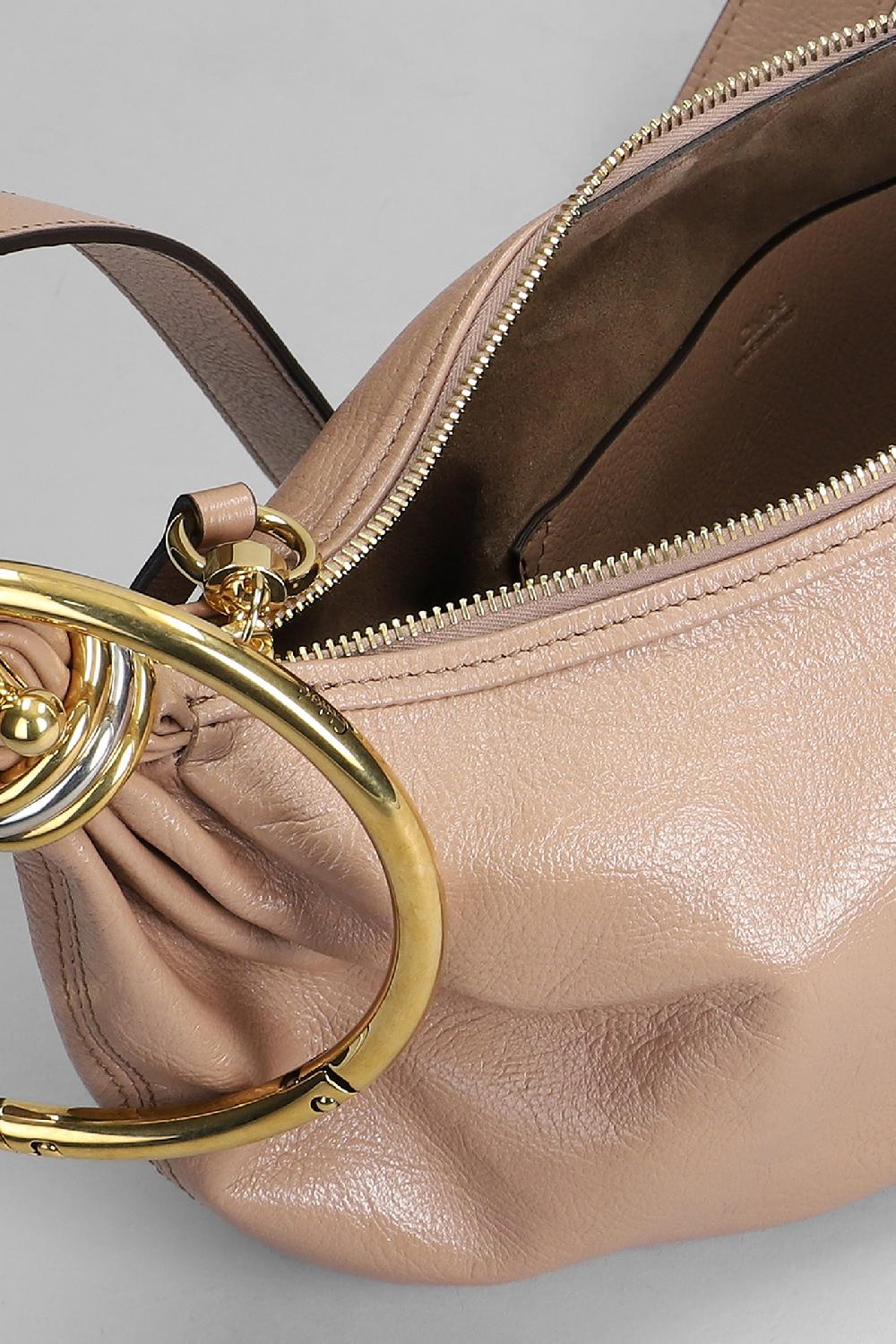 Deliberti Chloé Borsa A Spalla Bracelet Bag In Pelle Cipria Cod. 409054 - Deliberti The Luxury Shopping