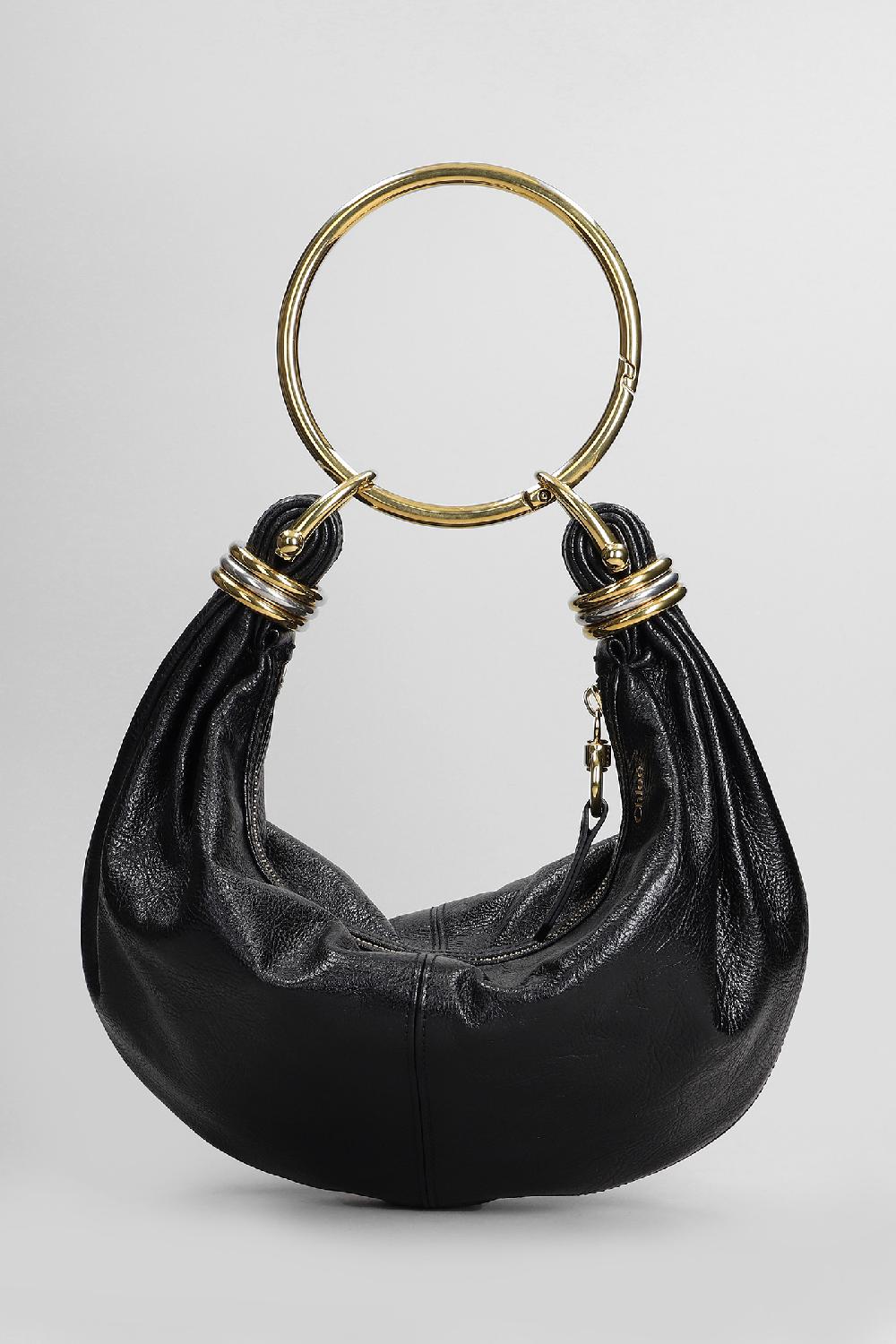 Deliberti Chloé Borsa A Spalla Bracelet Bag In Pelle Nera Cod. 409053 - Deliberti The Luxury Shopping