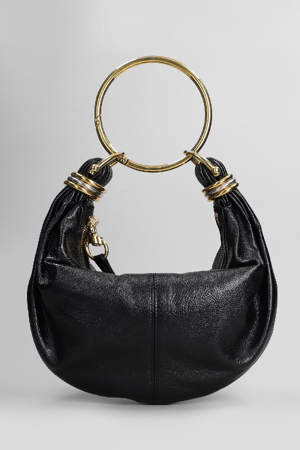 Deliberti Chloé Borsa a spalla bracelet bag in pelle nera cod. 409053 - Deliberti The Luxury Shopping