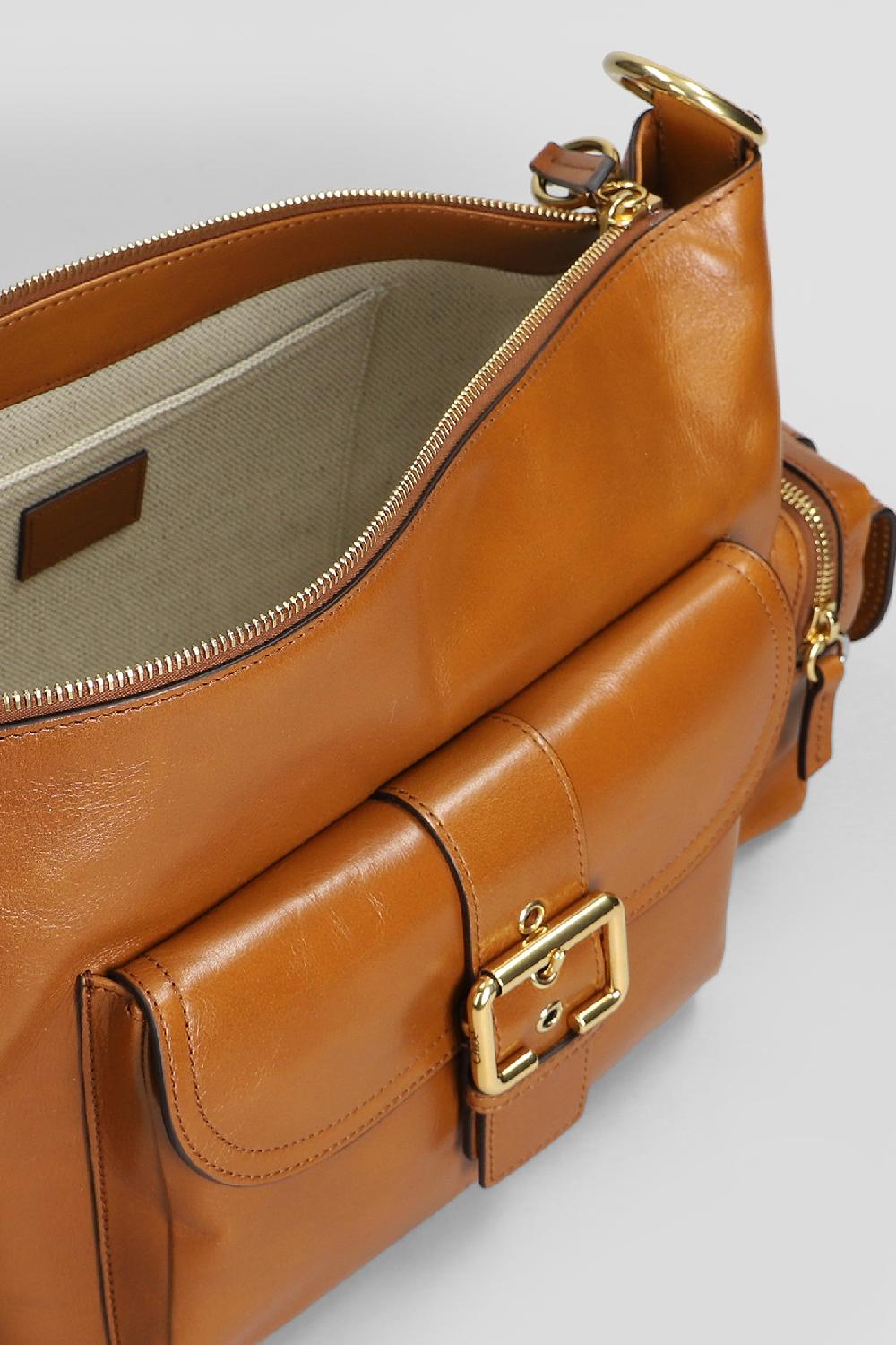 Deliberti Chloé Borsa A Spalla Camera Bag In Pelle Cuoio Naturale Cod. 409050 - Deliberti The Luxury Shopping