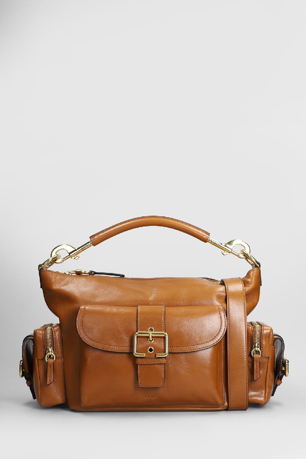 Deliberti Chloé Borsa a spalla camera bag in pelle cuoio naturale cod. 409050 - Deliberti The Luxury Shopping