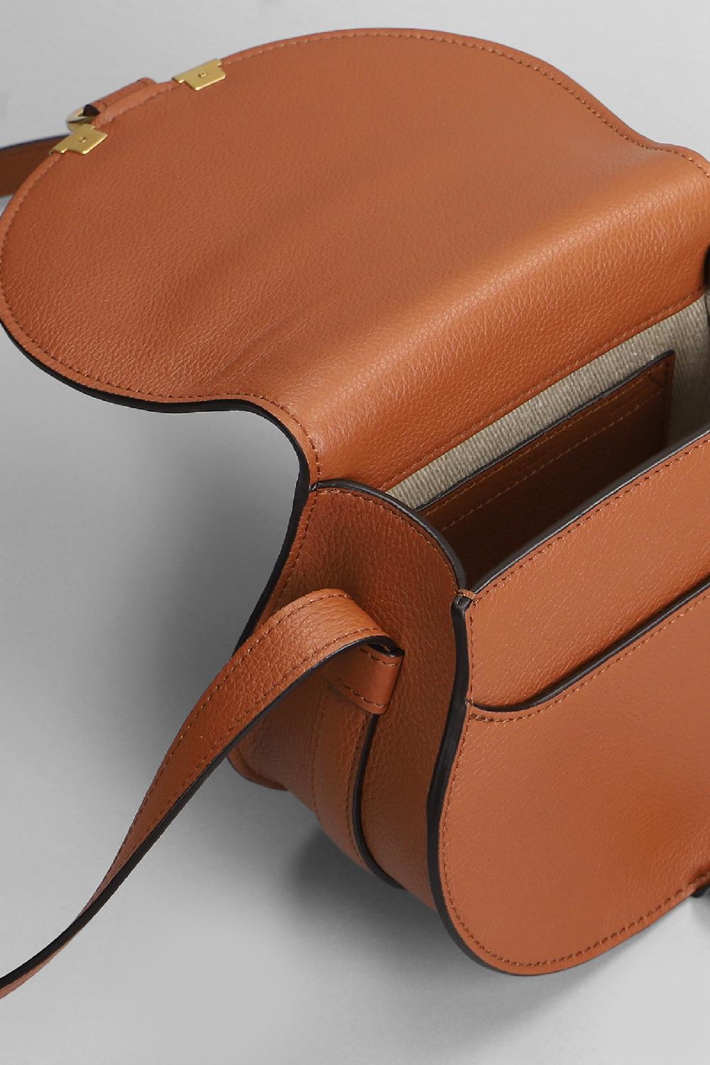 Deliberti Chloé Borsa A Spalla Marcie In Pelle Cuoio Naturale Cod. 406263 - Deliberti The Luxury Shopping