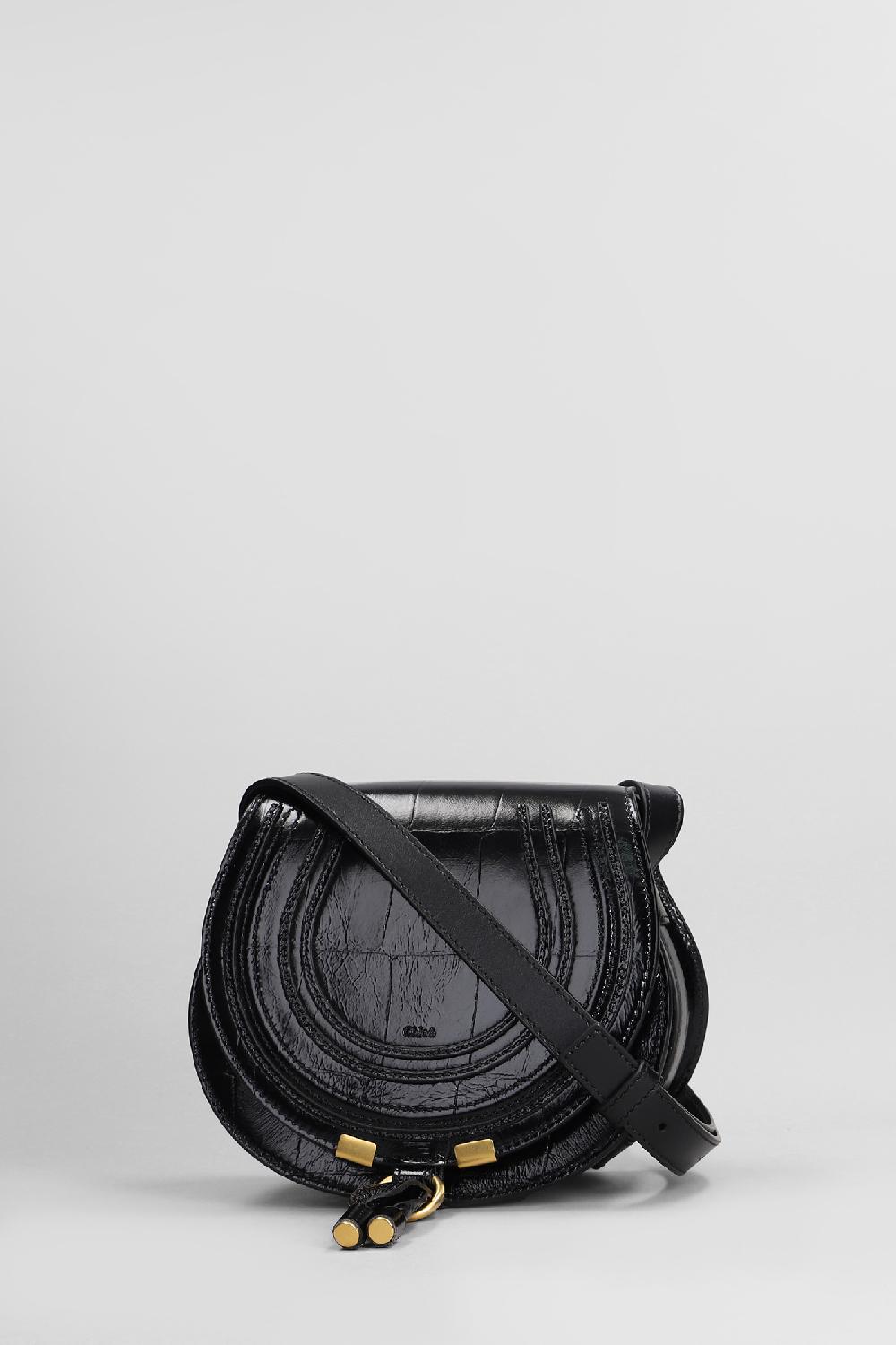 Deliberti Chloé Borsa A Spalla Marcie In Pelle Nera Cod. 406267 - Deliberti The Luxury Shopping
