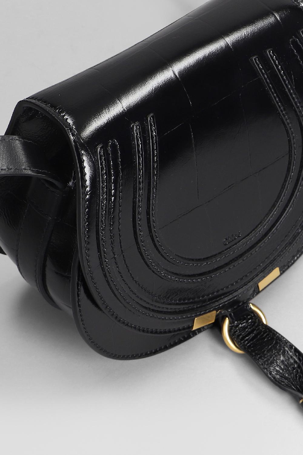 Deliberti Chloé Borsa A Spalla Marcie In Pelle Nera Cod. 406267 - Deliberti The Luxury Shopping
