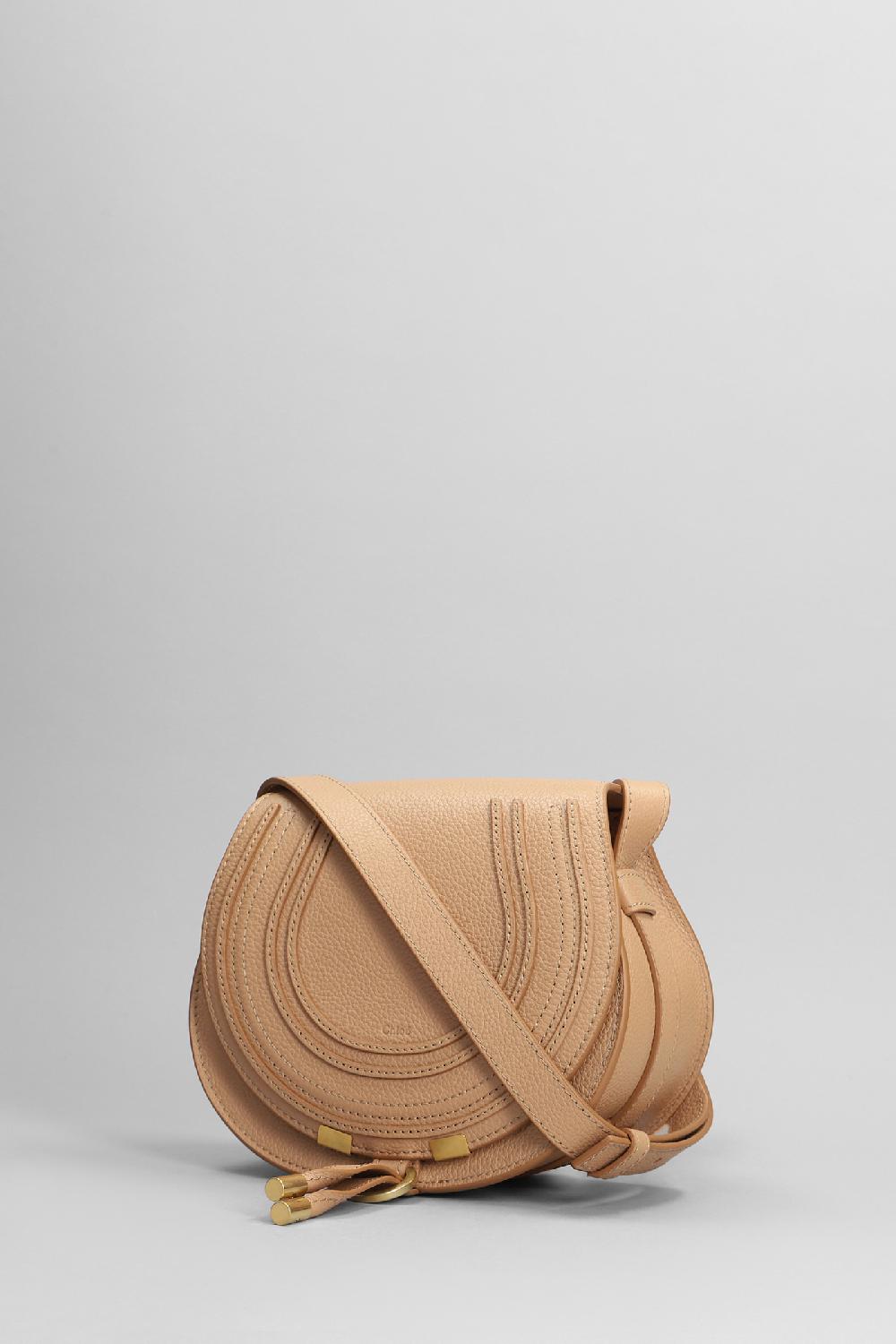 Deliberti Chloé Borsa A Spalla Mercie In Pelle Beige Cod. 398792 - Deliberti The Luxury Shopping