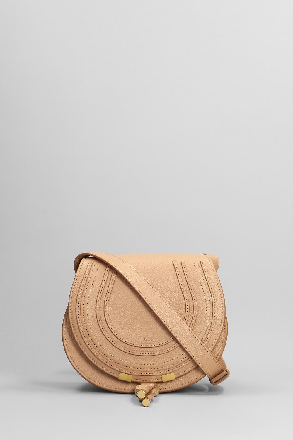 Deliberti Chloé Borsa a spalla mercie in pelle beige cod. 398792 - Deliberti The Luxury Shopping