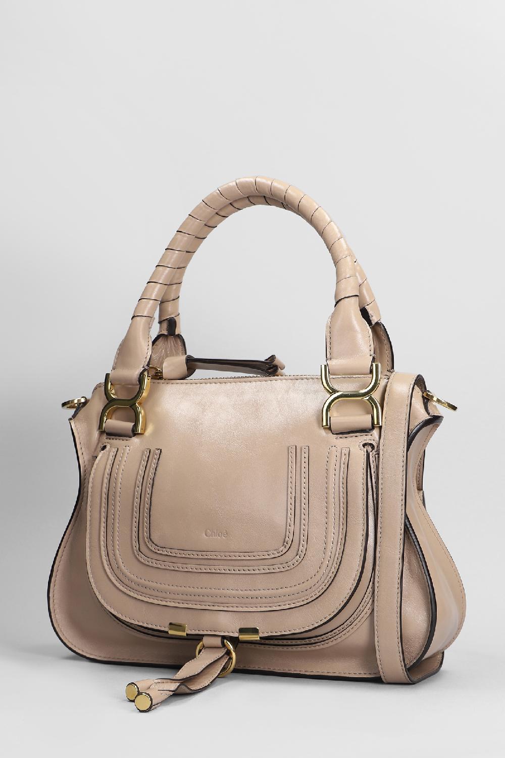 Deliberti Chloé Borsa A Spalla Mercie In Pelle Beige Cod. 406261 - Deliberti The Luxury Shopping