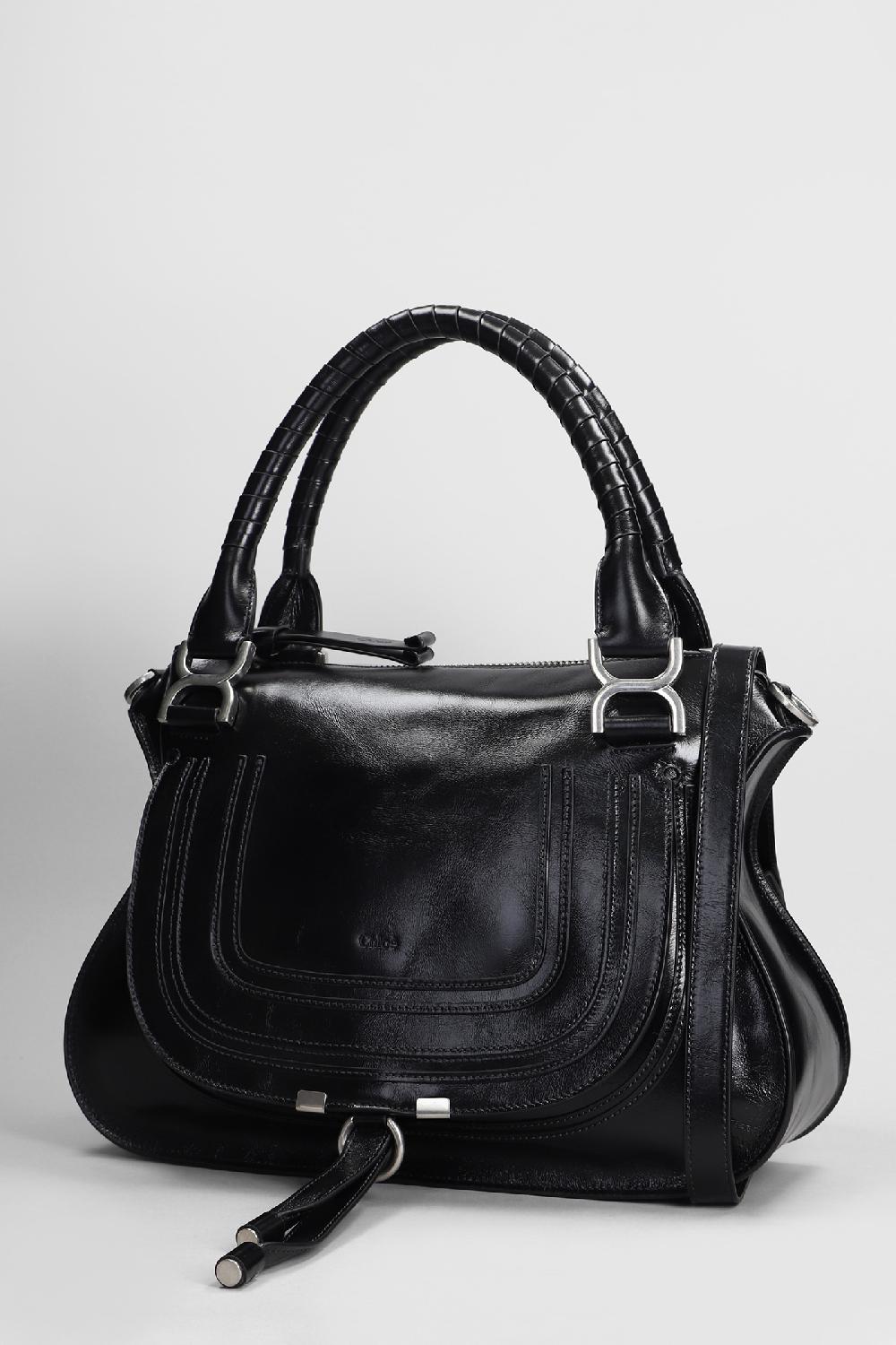 Deliberti Chloé Borsa A Spalla Mercie In Pelle Nera Cod. 406259 - Deliberti The Luxury Shopping