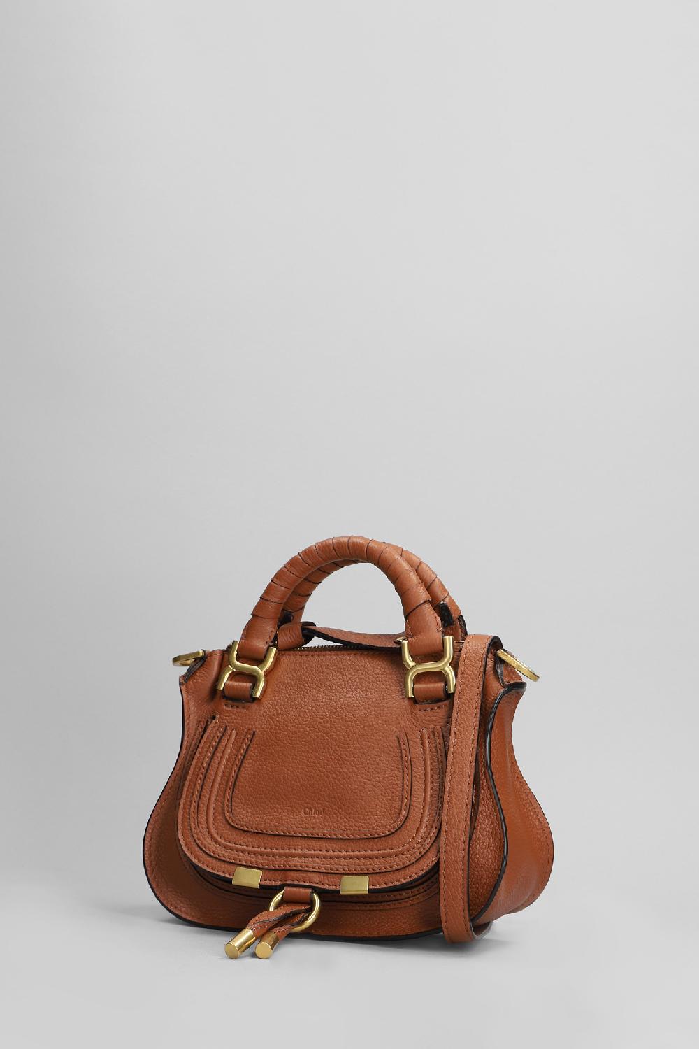 Deliberti Chloé Borsa A Spalla Mercie Mini In Pelle Cuoio Naturale Cod. 386557 - Deliberti The Luxury Shopping