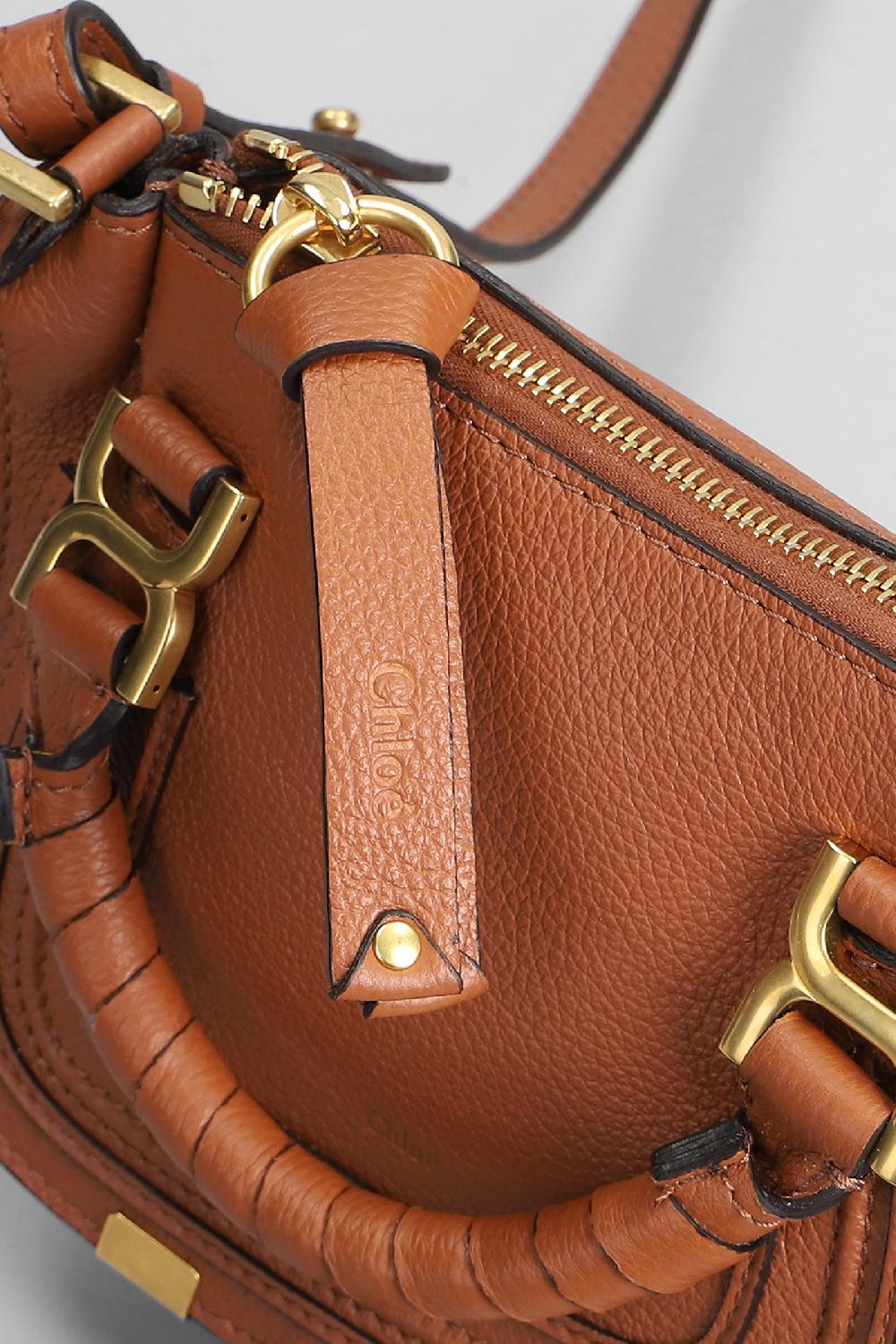 Deliberti Chloé Borsa A Spalla Mercie Mini In Pelle Cuoio Naturale Cod. 386557 - Deliberti The Luxury Shopping