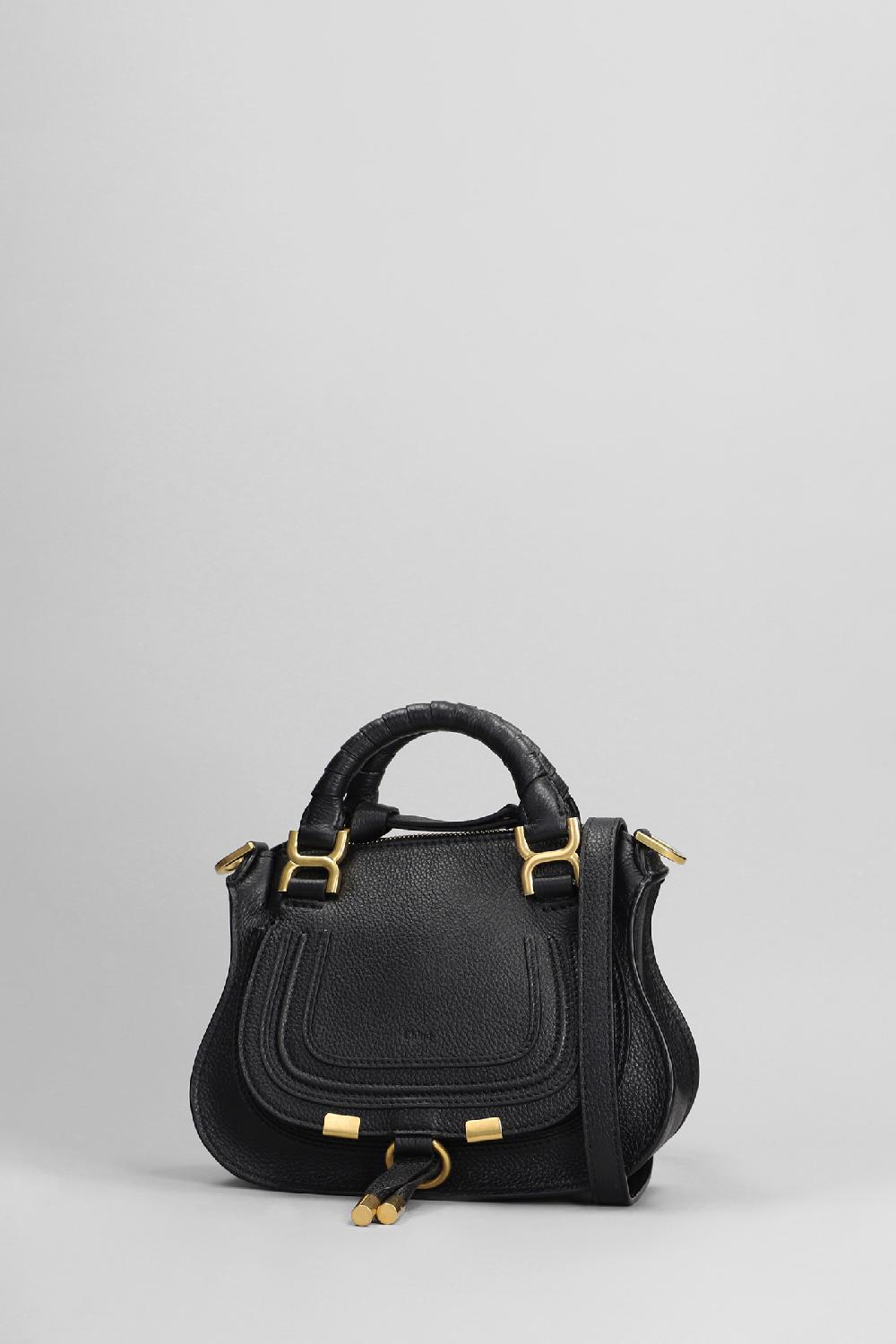 Deliberti Chloé Borsa A Spalla Mini Crossbody In Pelle Nera Cod. 382562 - Deliberti The Luxury Shopping