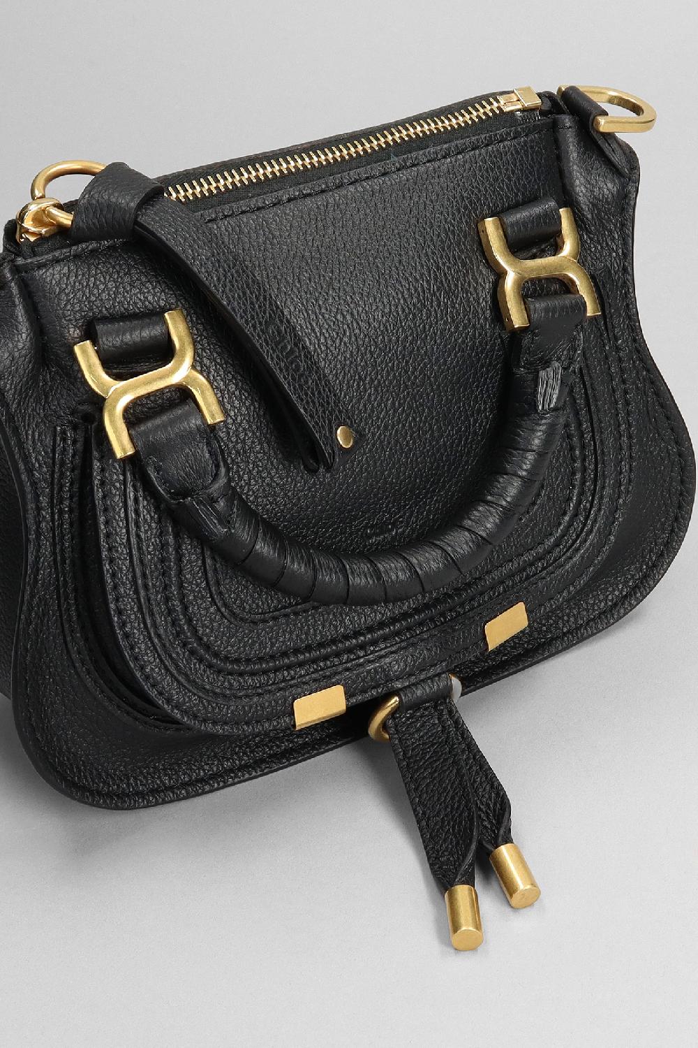Deliberti Chloé Borsa A Spalla Mini Crossbody In Pelle Nera Cod. 382562 - Deliberti The Luxury Shopping