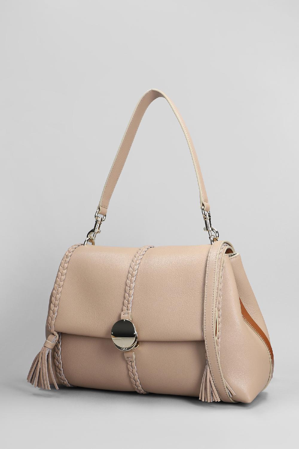 Deliberti Chloé Borsa A Spalla Penelope In Pelle Beige Cod. 398787 - Deliberti The Luxury Shopping