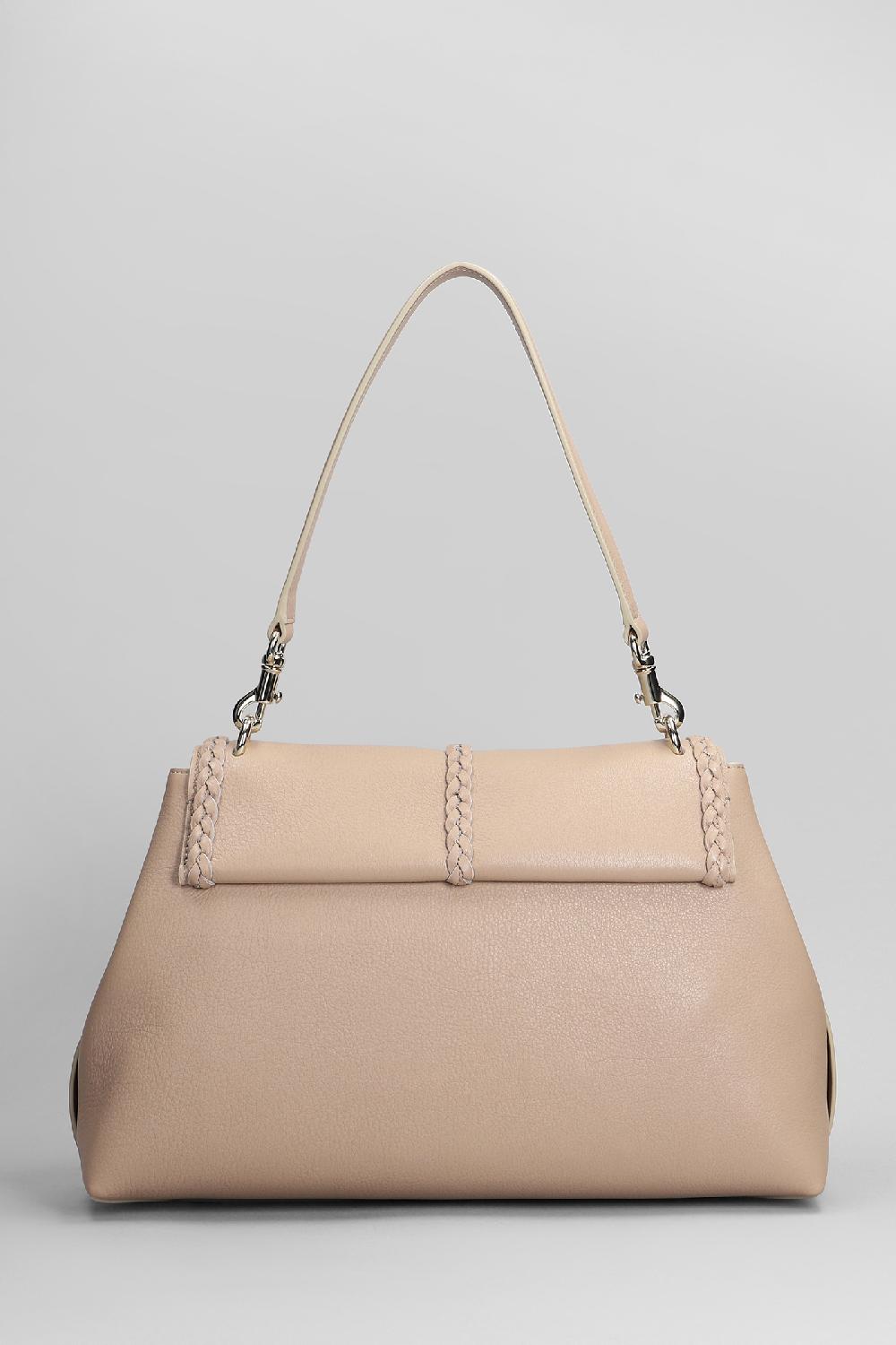 Deliberti Chloé Borsa A Spalla Penelope In Pelle Beige Cod. 398787 - Deliberti The Luxury Shopping