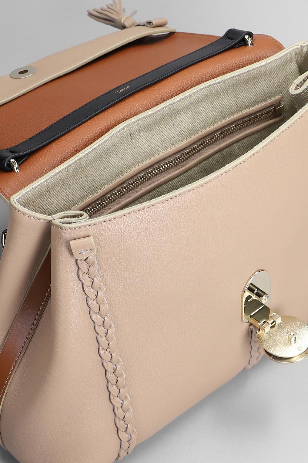 Deliberti Chloé Borsa A Spalla Penelope In Pelle Beige Cod. 398787 - Deliberti The Luxury Shopping