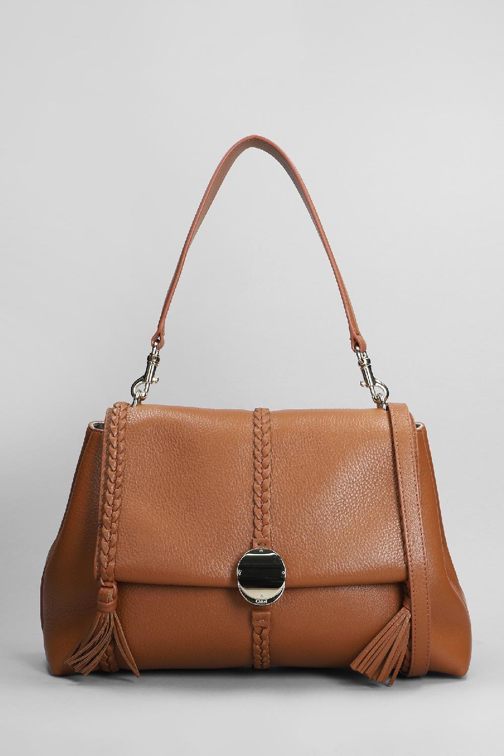 Deliberti Chloé Borsa a spalla penelope in pelle cuoio naturale cod. 399734 - Deliberti The Luxury Shopping
