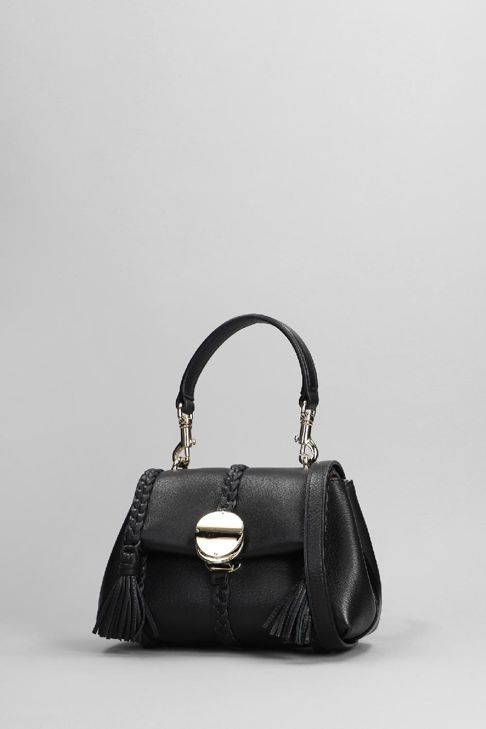 Deliberti Chloé Borsa A Spalla Penelope In Pelle Nera Cod. 398789 - Deliberti The Luxury Shopping