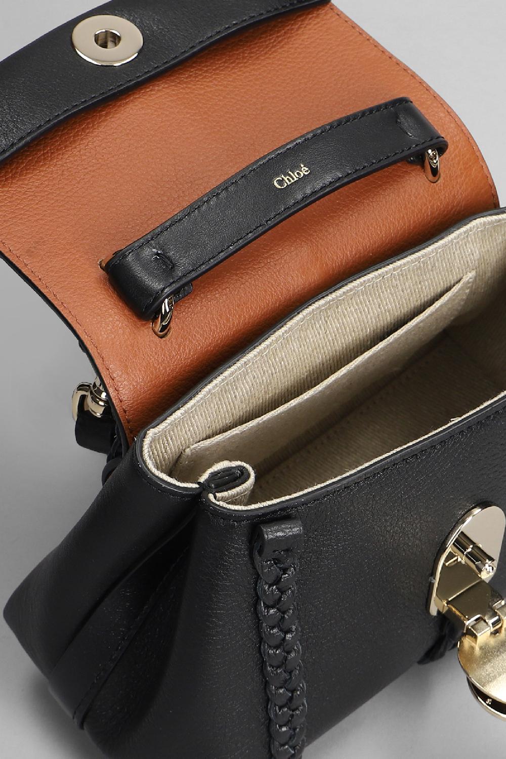 Deliberti Chloé Borsa A Spalla Penelope In Pelle Nera Cod. 398789 - Deliberti The Luxury Shopping