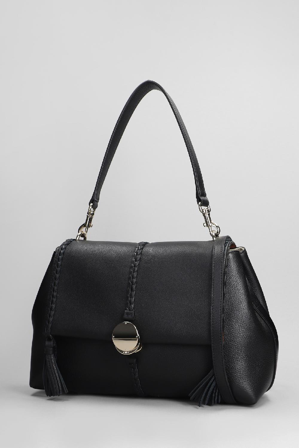 Deliberti Chloé Borsa A Spalla Penelope In Pelle Nera Cod. 399733 - Deliberti The Luxury Shopping
